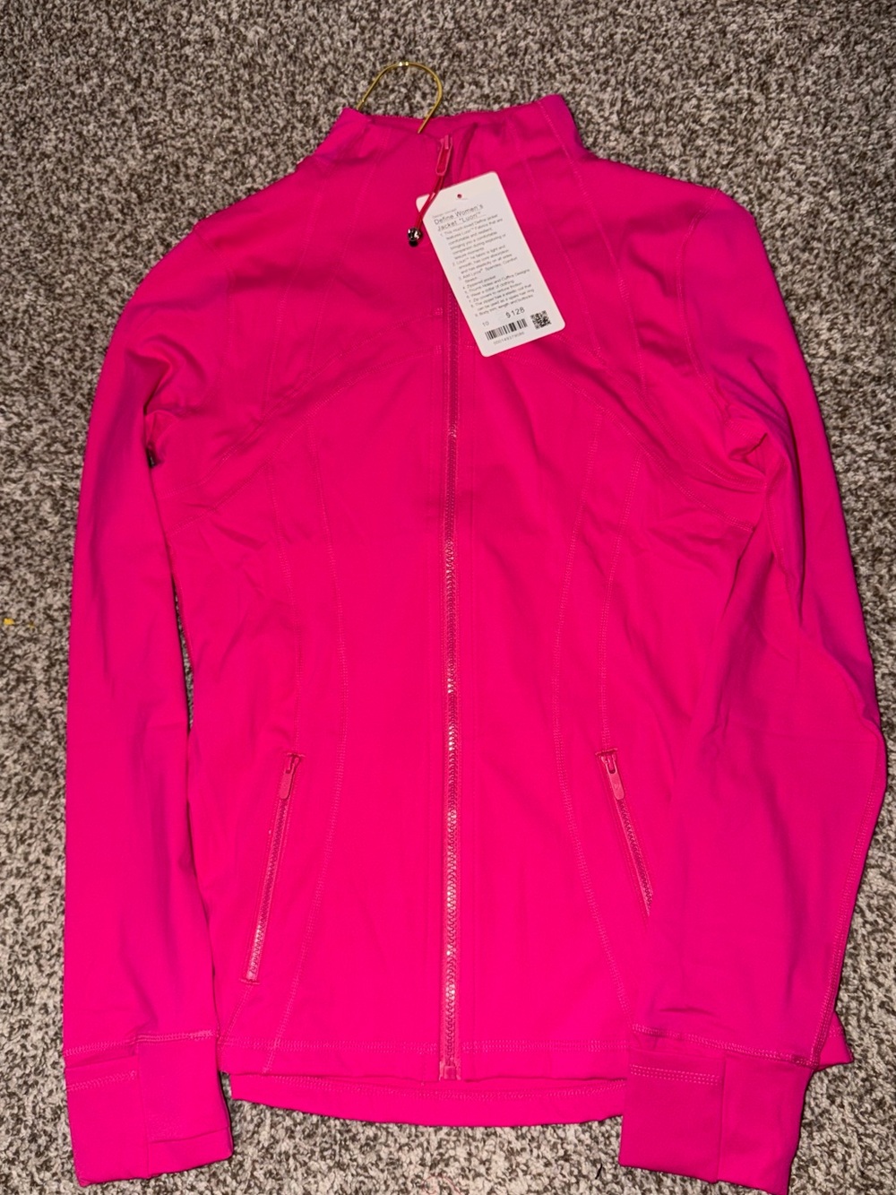 lululemon athletica Bright Pink Full-Zip Utility Jacket